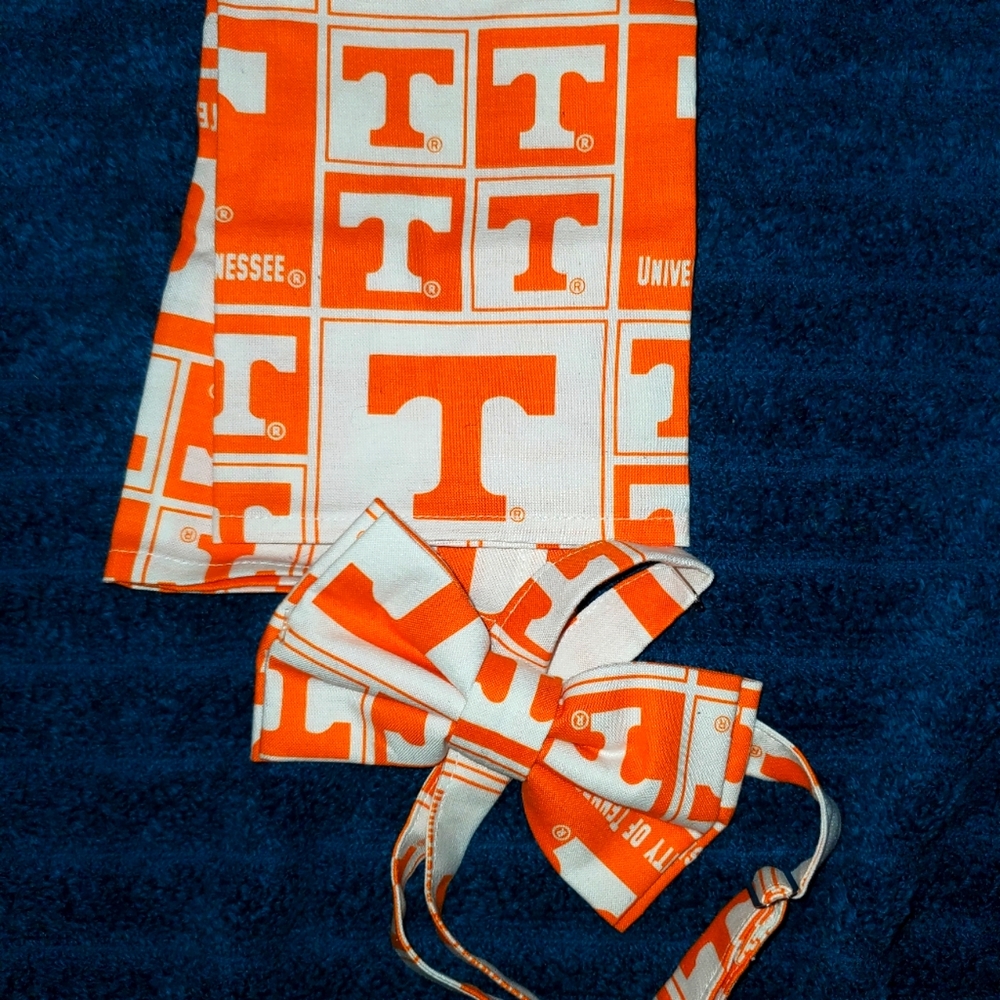 Homemade bow tie and  Handkerchief